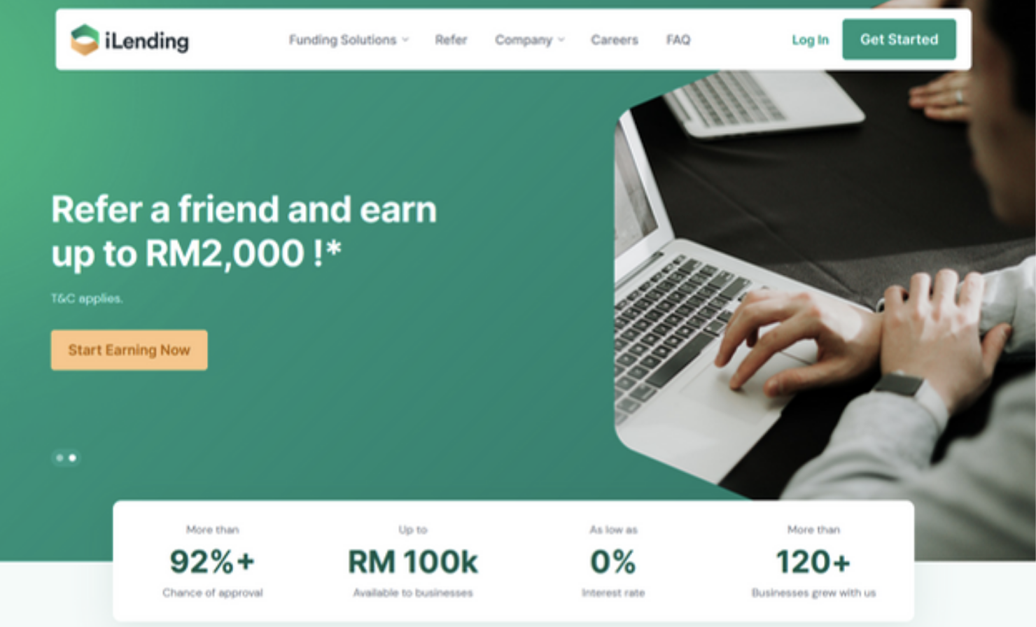 marketing homepage